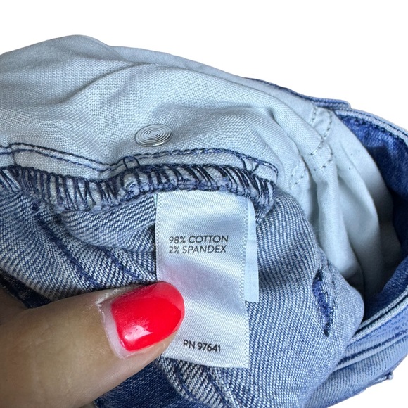 J.Jill High-Rise Creased-Front Full-Leg Jeans Size 16P Wide Leg Denim Marin Wash - Picture 12 of 14